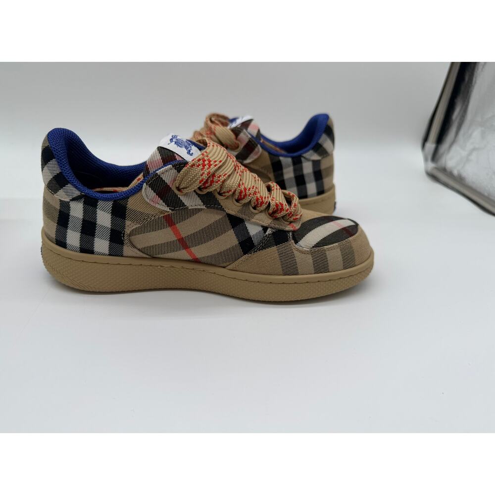 Burberry Terrace Check Cotton Low-Top Sneakers SZ:35.5 - Picture 6 of 12